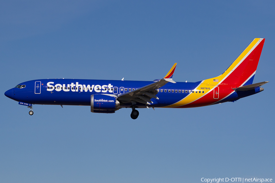 Southwest Airlines Boeing 737-8 MAX (N8781Q) | Photo 547286
