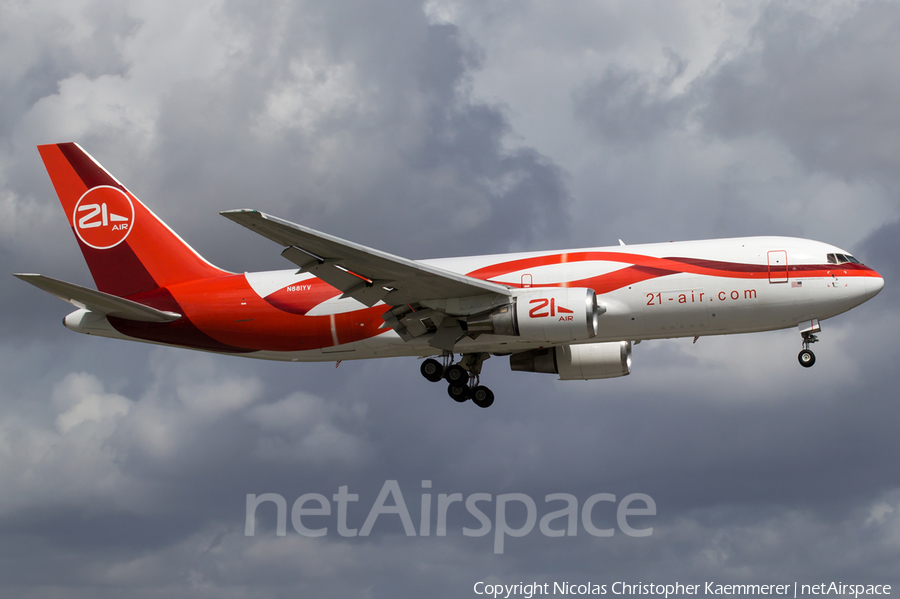 21-Air.com Boeing 767-241(ER)(BDSF) (N881YV) | Photo 122424