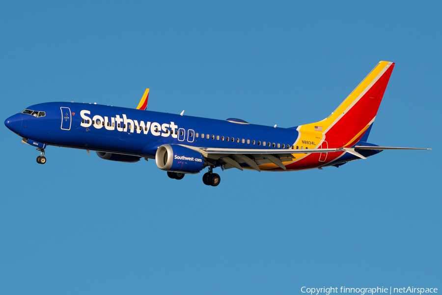Southwest Airlines Boeing 737-8 MAX (N8834L) | Photo 587476