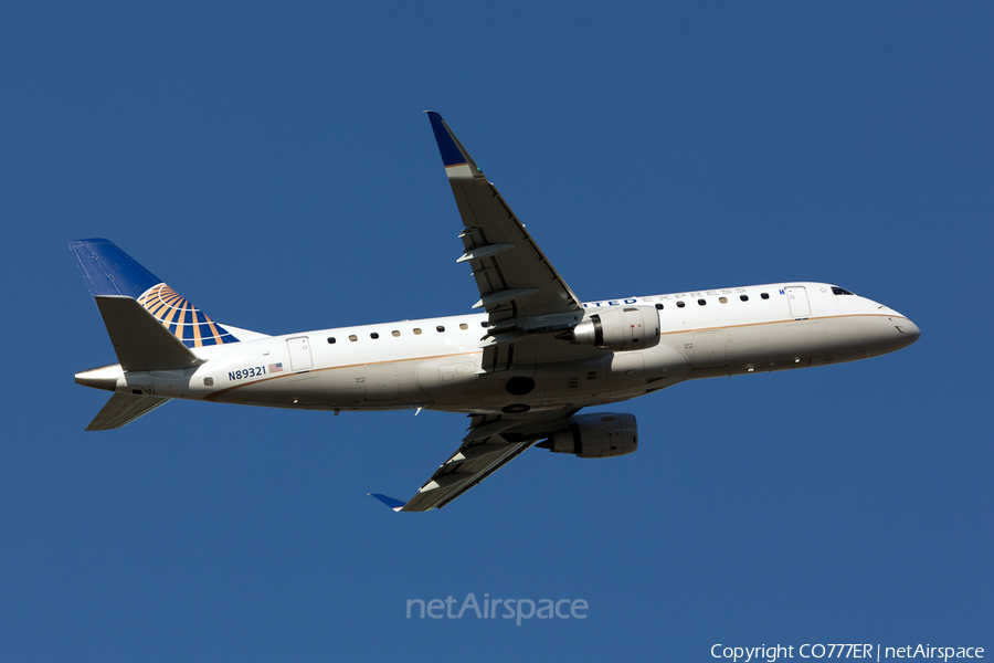 United Express (Mesa Airlines) Embraer ERJ-175LR (ERJ-170-200LR) (N89321) | Photo 111159