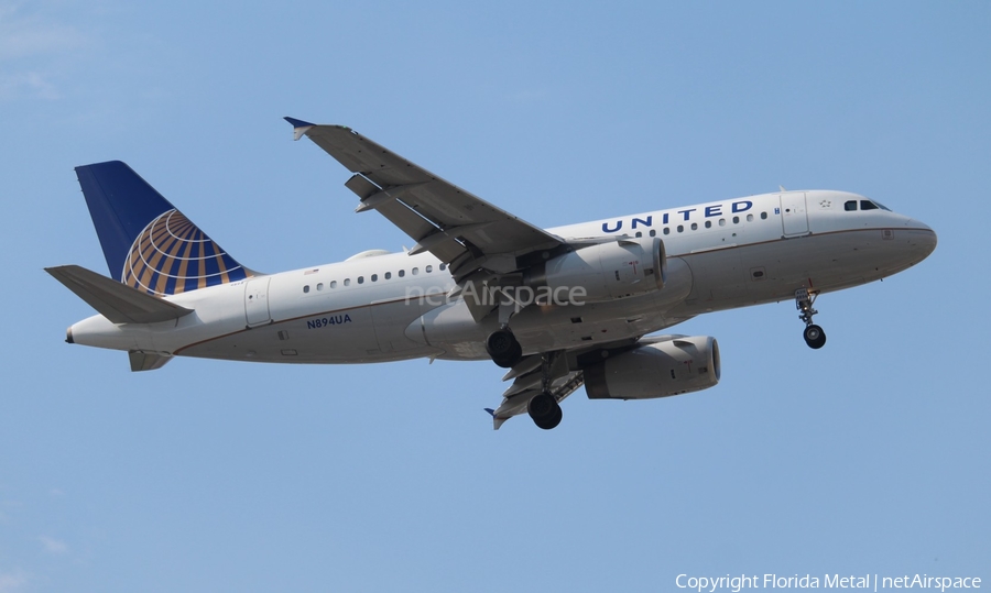 United Airlines Airbus A319-132 (N894UA) | Photo 319672
