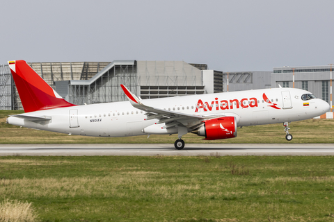 Avianca Airbus A320-233 (N901AV) at  Hamburg - Finkenwerder, Germany