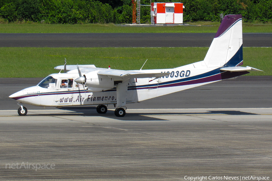 Air Flamenco Britten-Norman BN-2A-8 Islander (N903GD) | Photo 653977