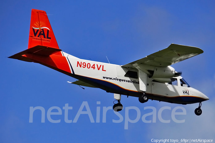 VAL - Vieques Air Link Britten-Norman BN-2A-26 Islander (N904VL) | Photo 68183
