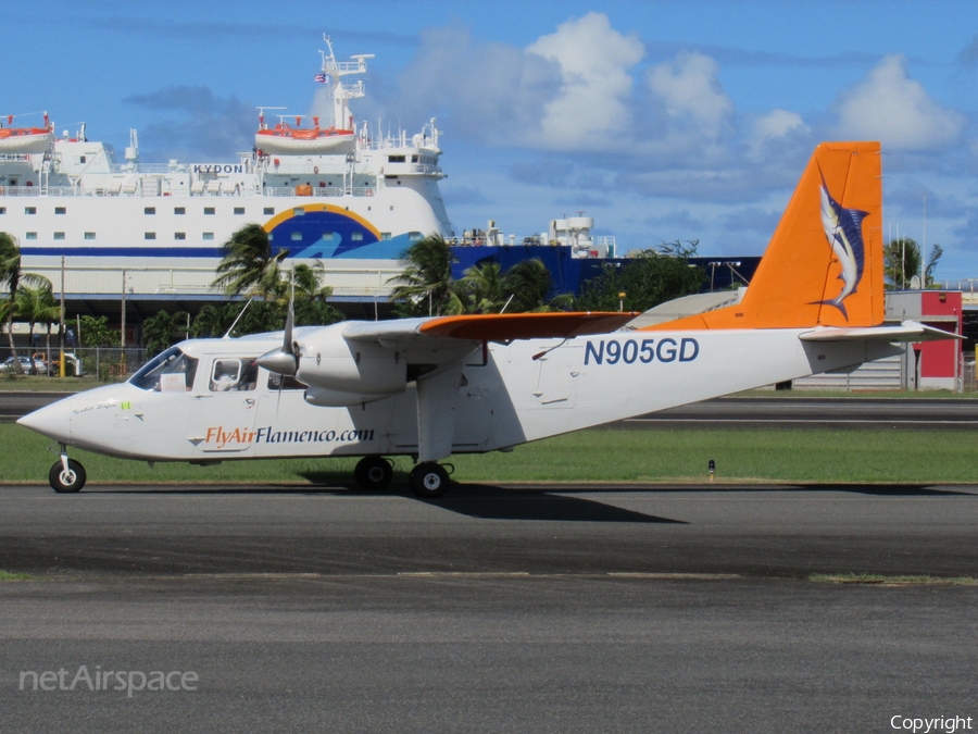 Air Flamenco Britten-Norman BN-2A-9 Islander (N905GD) | Photo 480213