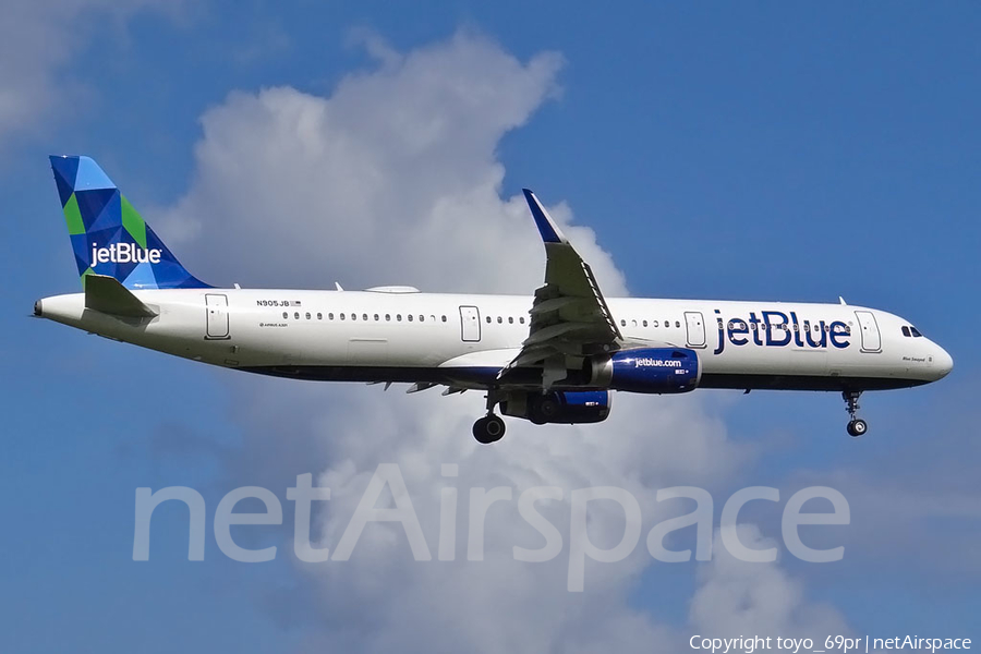 JetBlue Airways Airbus A321-231 (N905JB) | Photo 68407