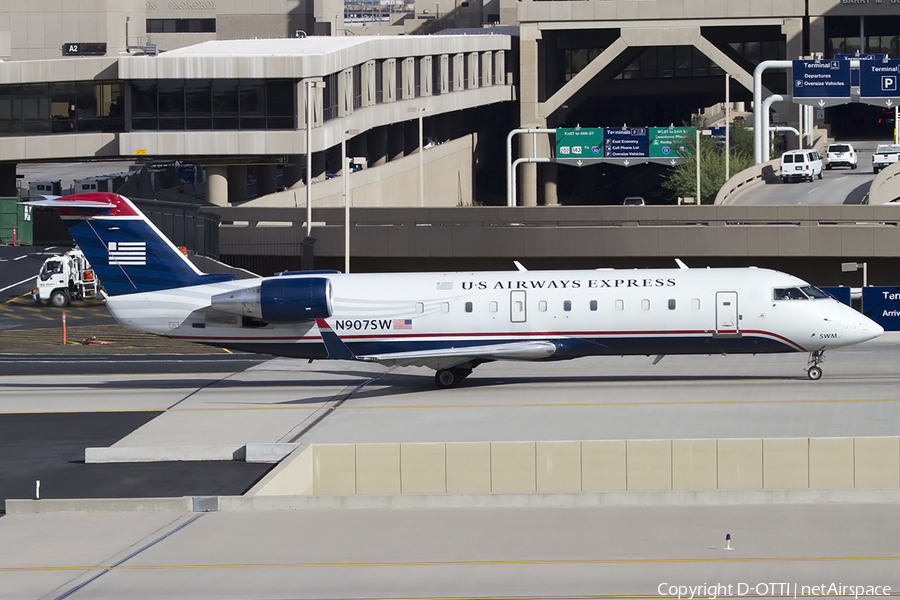 US Airways Express (SkyWest Airlines) Bombardier CRJ-200LR (N907SW) | Photo 461840