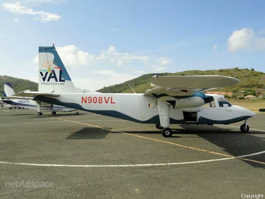 VAL - Vieques Air Link Britten-Norman BN-2B-26 Islander (N908VL) | Photo 50730