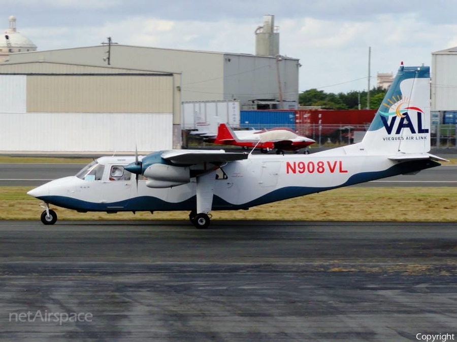VAL - Vieques Air Link Britten-Norman BN-2B-26 Islander (N908VL) | Photo 49457