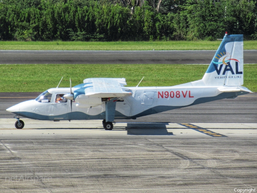 VAL - Vieques Air Link Britten-Norman BN-2B-26 Islander (N908VL) | Photo 376641