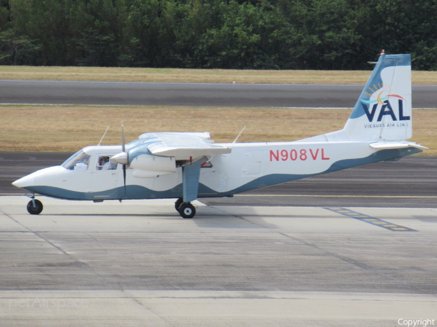 VAL - Vieques Air Link Britten-Norman BN-2B-26 Islander (N908VL) | Photo 510553