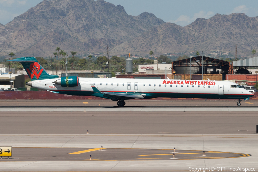 America West Express (Mesa Airlines) Bombardier CRJ-900ER (N910FJ) | Photo 189325