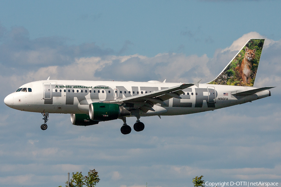 Frontier Airlines Airbus A319-111 (N910FR) | Photo 259865