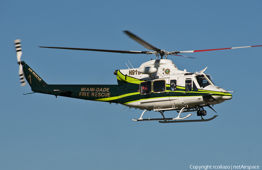 Miami Dade Police Dept. Bell 412EP (N911FR) | Photo 395073