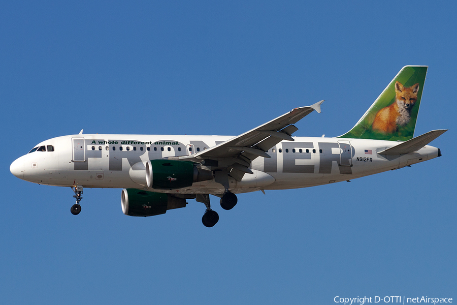 Frontier Airlines Airbus A319-111 (N912FR) | Photo 182342
