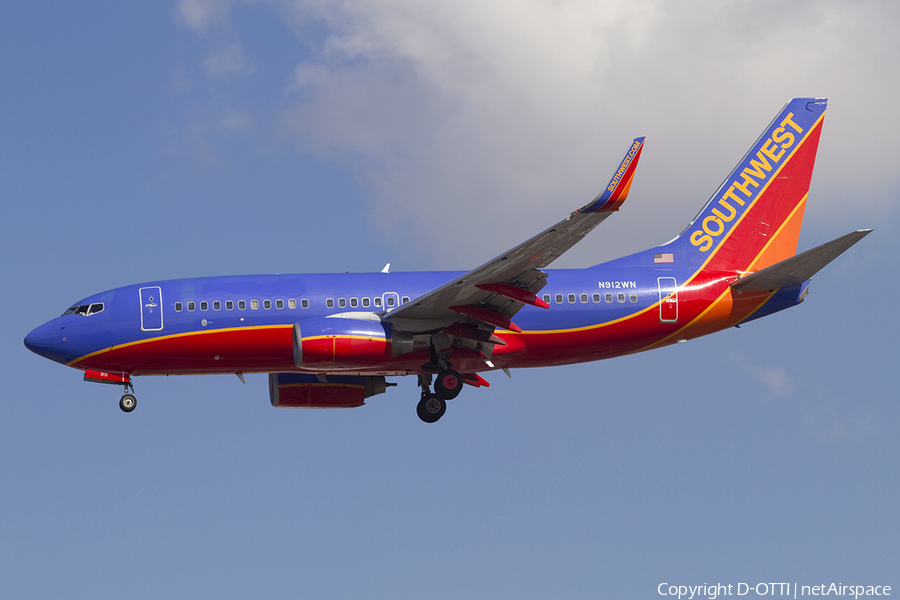 Southwest Airlines Boeing 737-7H4 (N912WN) | Photo 337778