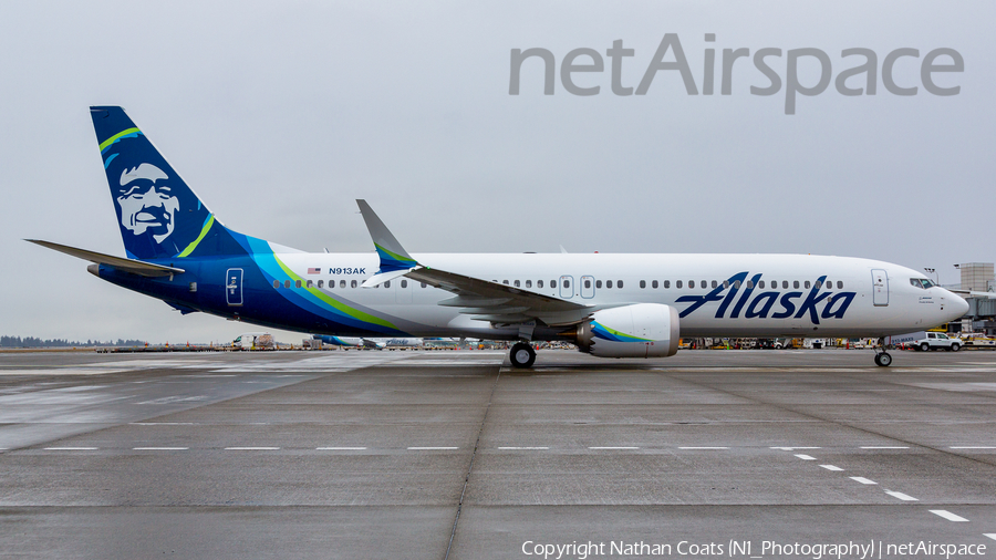 Alaska Airlines Boeing 737-9 MAX (N913AK) | Photo 425460