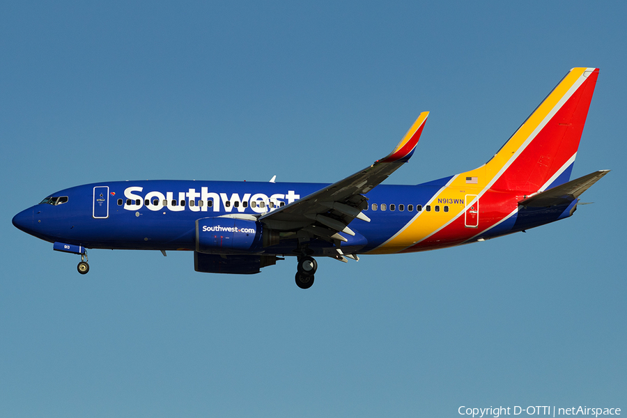 Southwest Airlines Boeing 737-7H4 (N913WN) | Photo 144730