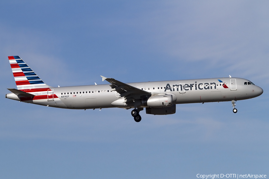 American Airlines Airbus A321-231 (N914UY) | Photo 466335