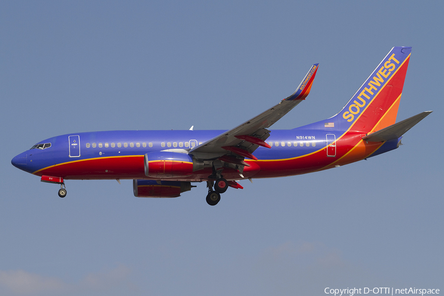 Southwest Airlines Boeing 737-7H4 (N914WN) | Photo 336162