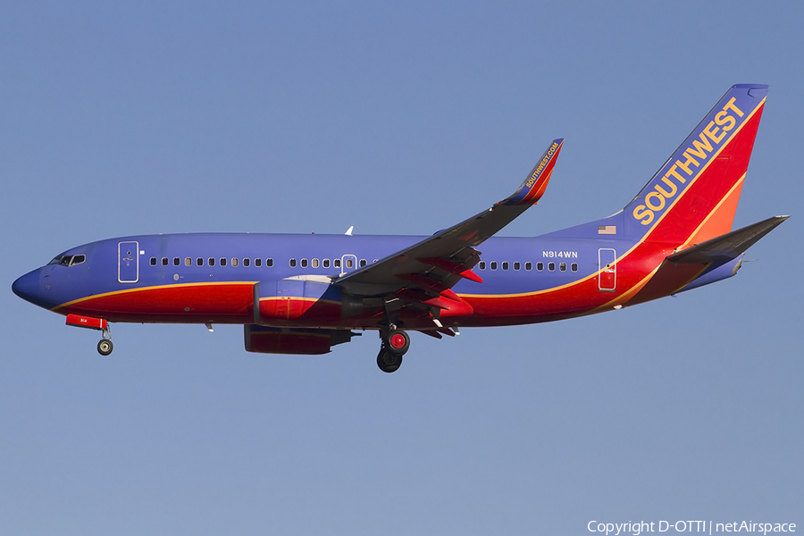 Southwest Airlines Boeing 737-7H4 (N914WN) | Photo 457800