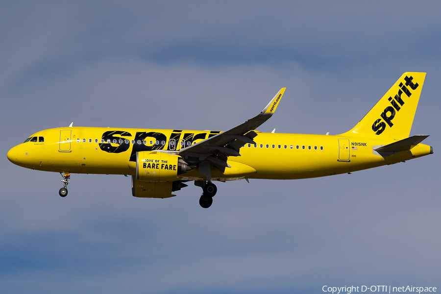 Spirit Airlines Airbus A320-271N (N915NK) | Photo 566297
