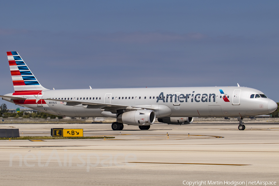 American Airlines Airbus A321-231 (N919US) | Photo 430952