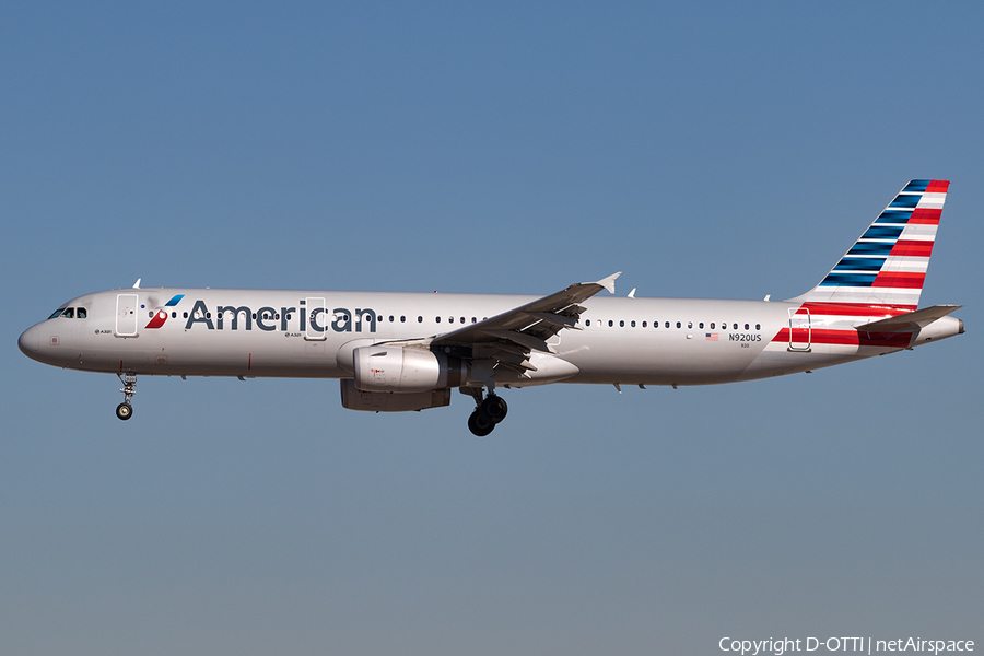 American Airlines Airbus A321-231 (N920US) | Photo 136090