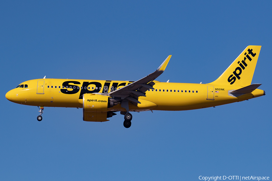 Spirit Airlines Airbus A320-271N (N921NK) | Photo 540058