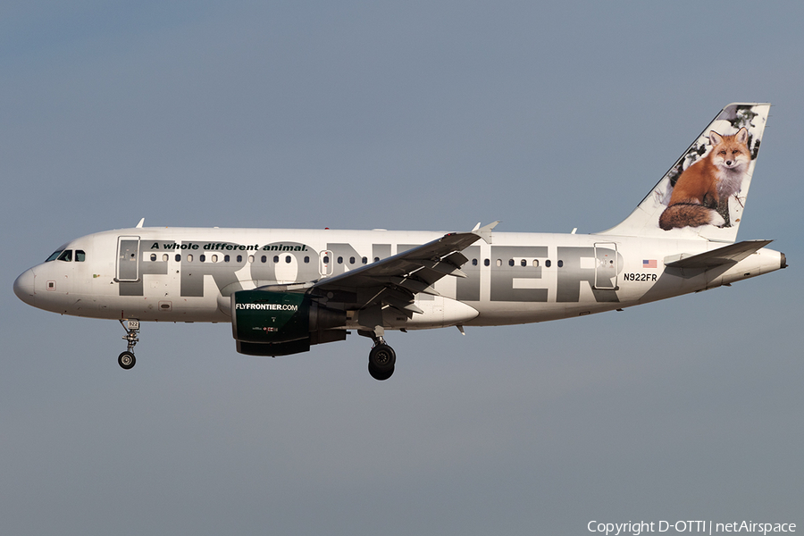 Frontier Airlines Airbus A319-111 (N922FR) | Photo 137539