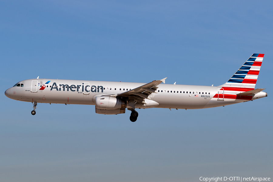 American Airlines Airbus A321-231 (N922US) | Photo 196513