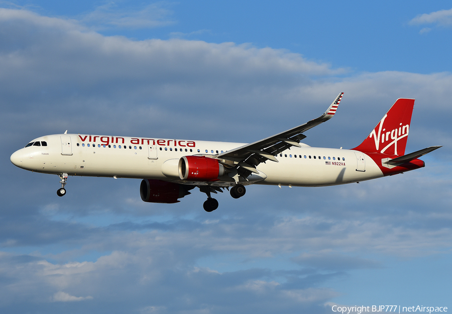 Virgin America Airbus A321-253N (N922VA) | Photo 268974