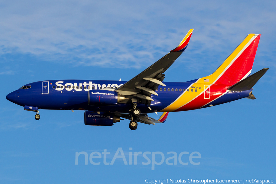 Southwest Airlines Boeing 737-7H4 (N924WN) | Photo 158727