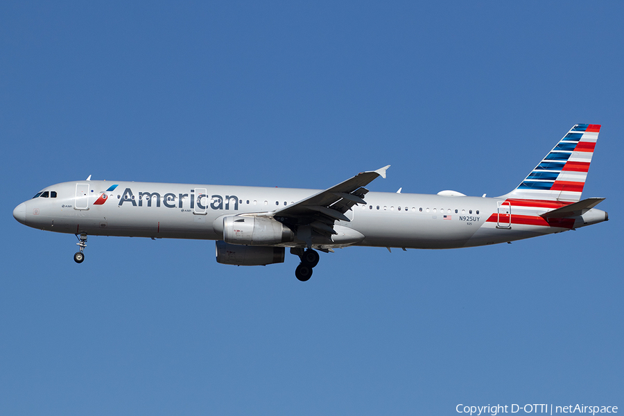 American Airlines Airbus A321-231 (N925UY) | Photo 540784