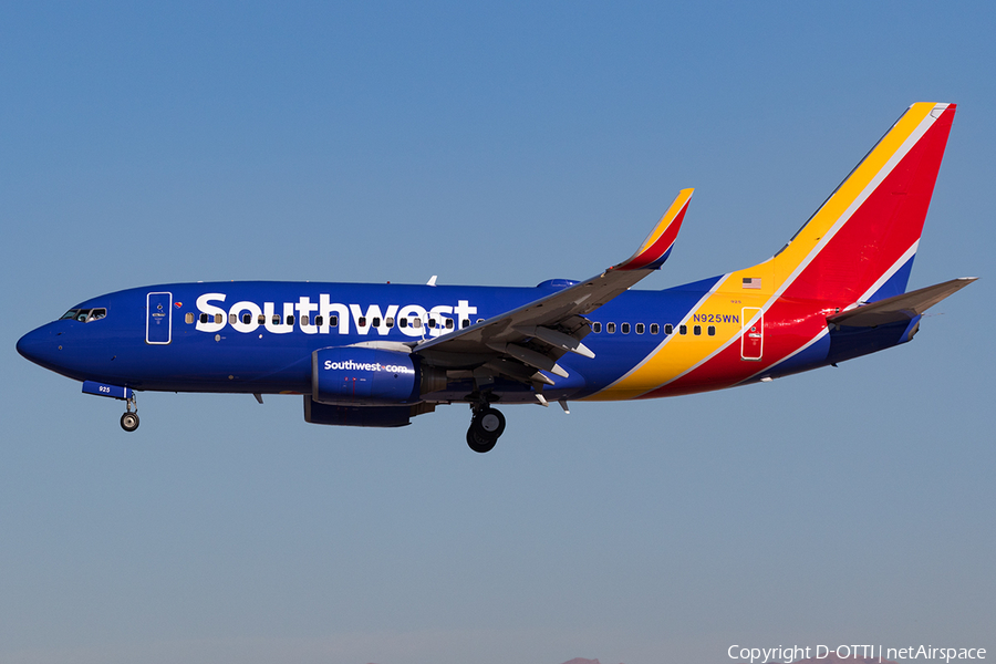 Southwest Airlines Boeing 737-7H4 (N925WN) | Photo 140428