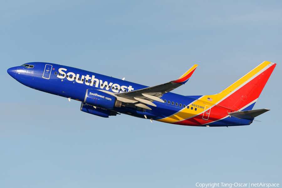 Southwest Airlines Boeing 737-7H4 (N925WN) | Photo 544454