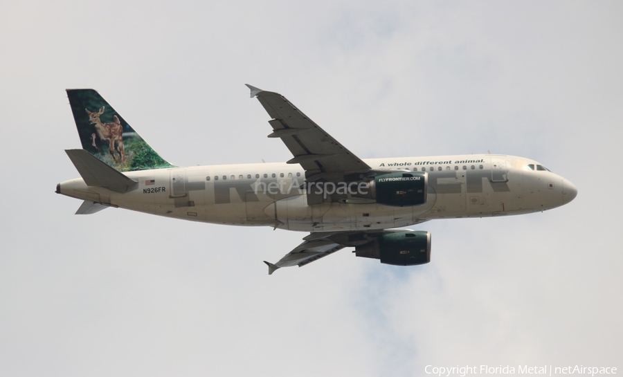 Frontier Airlines Airbus A319-111 (N926FR) | Photo 306190
