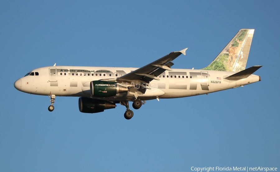 Frontier Airlines Airbus A319-111 (N926FR) | Photo 321155