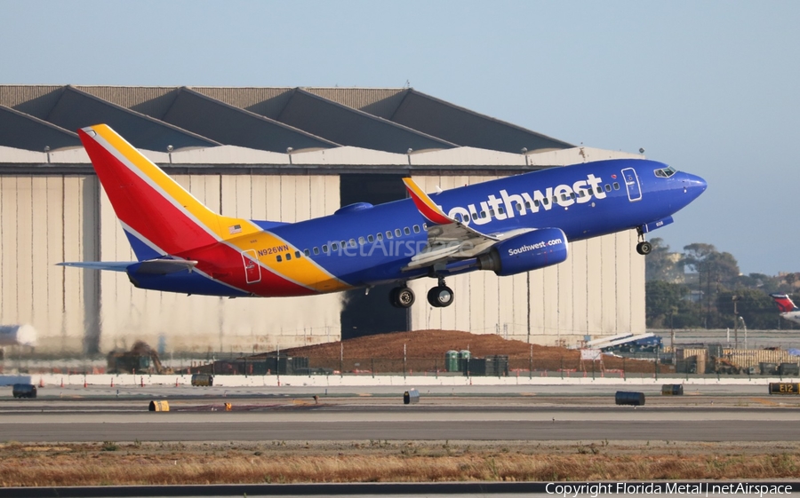 Southwest Airlines Boeing 737-7H4 (N926WN) | Photo 321162