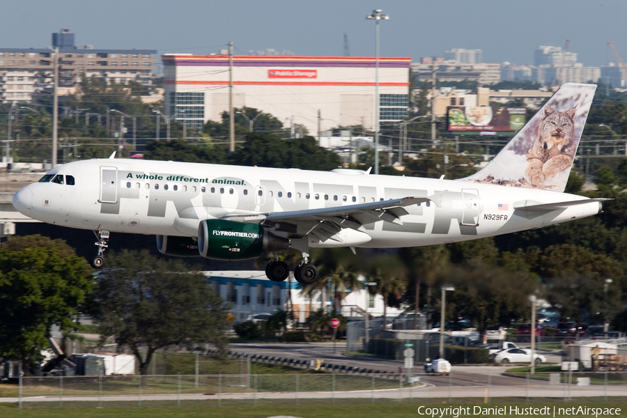 Frontier Airlines Airbus A319-111 (N929FR) | Photo 517589