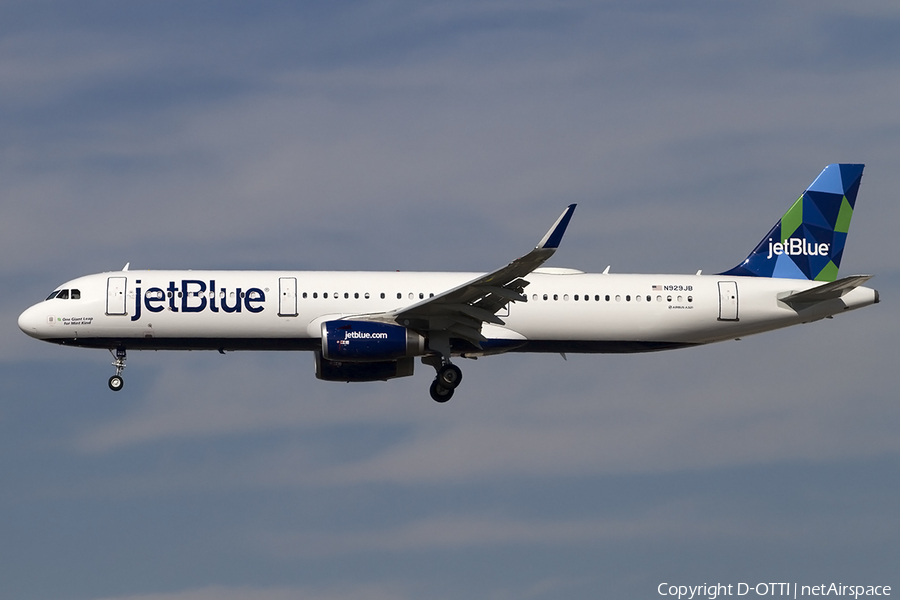 JetBlue Airways Airbus A321-231 (N929JB) | Photo 458353