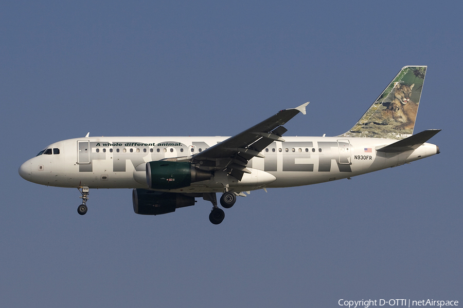 Frontier Airlines Airbus A319-111 (N930FR) | Photo 279395