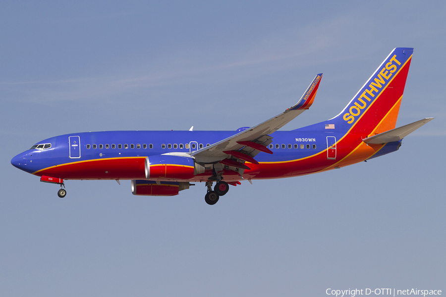 Southwest Airlines Boeing 737-7H4 (N930WN) | Photo 341102