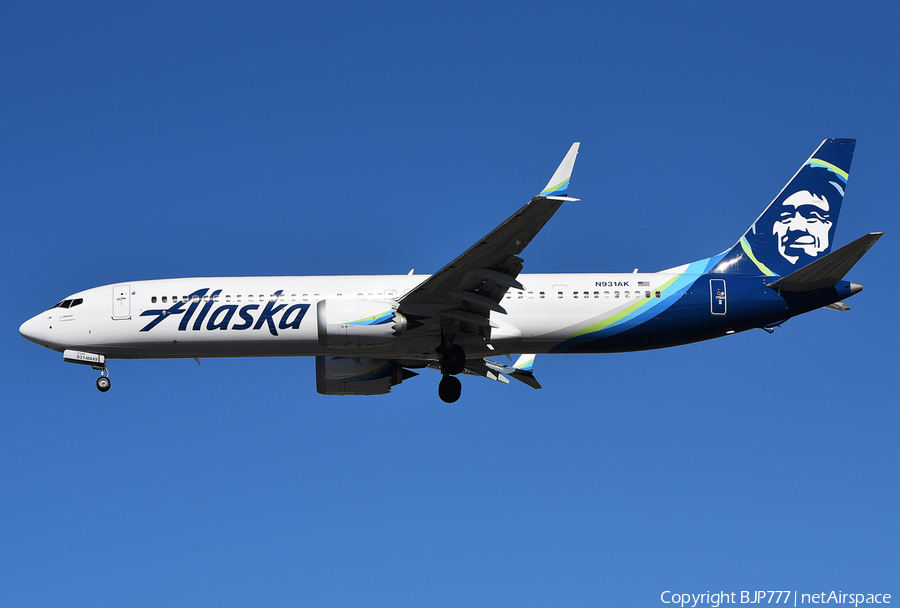 Alaska Airlines Boeing 737-9 MAX (N931AK) | Photo 491725