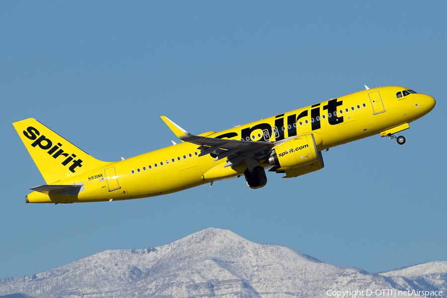 Spirit Airlines Airbus A320-271N (N931NK) | Photo 550020