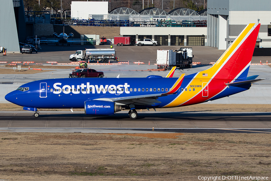 Southwest Airlines Boeing 737-7H4 (N931WN) | Photo 680313