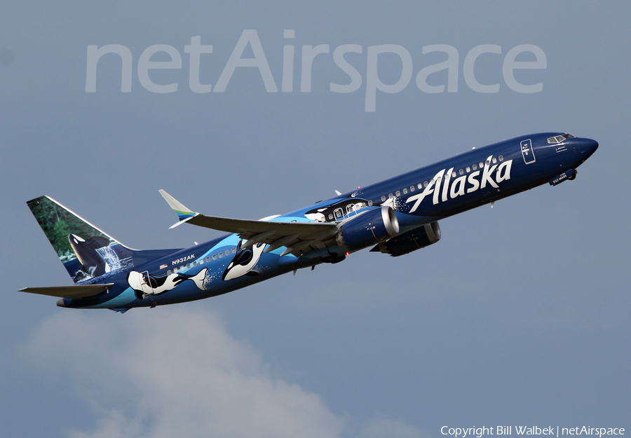 Alaska Airlines Boeing 737-9 MAX (N932AK) | Photo 524416
