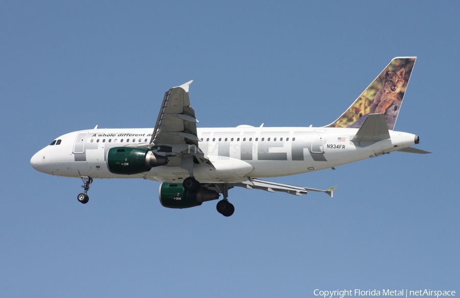 Frontier Airlines Airbus A319-111 (N934FR) | Photo 302774