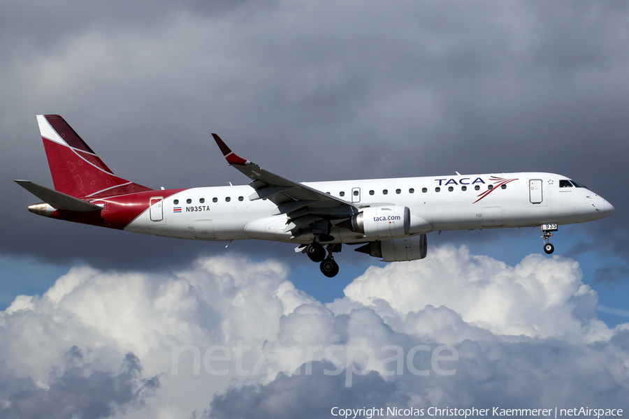 TACA International Airlines Embraer ERJ-190AR (ERJ-190-100IGW) (N935TA) | Photo 122323