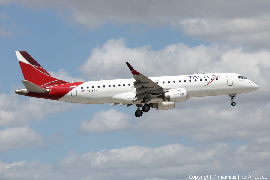 TACA International Airlines Embraer ERJ-190AR (ERJ-190-100IGW) (N935TA) | Photo 3379